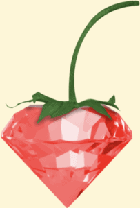 Illustration of a strawberry