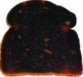 burned toast